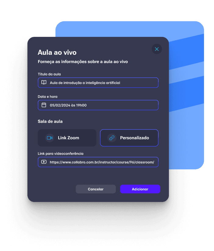Imagem - Hospede cursos ao vivo